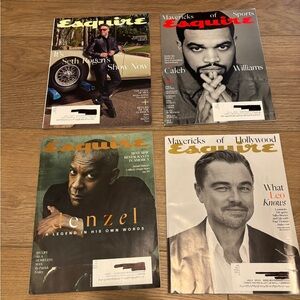 Esquire Magazine Collection 4 Seth Rogan Leo dicaprio Denzel washington
